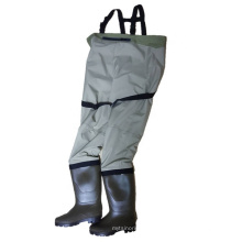 Breathable Chest Wader Suit with PVC Boots for Fishing from China